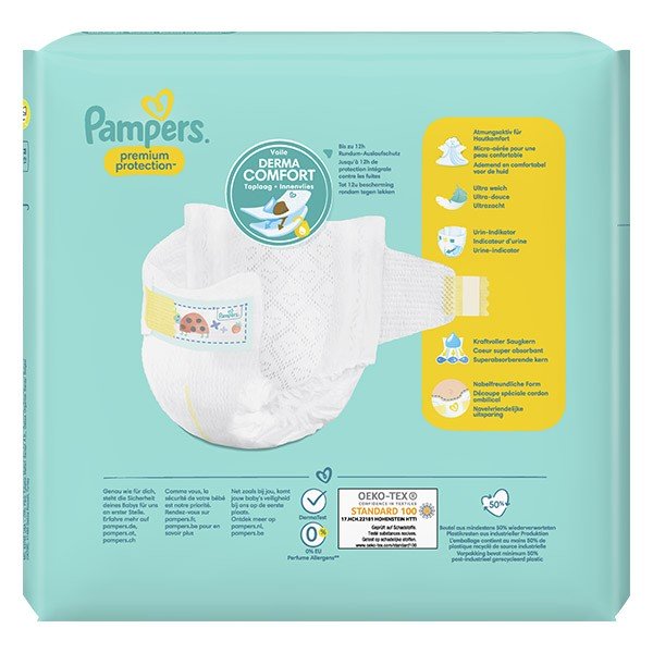Couches Bébé Baby-Dry Taille 1 2Kg-5Kg PAMPERS
