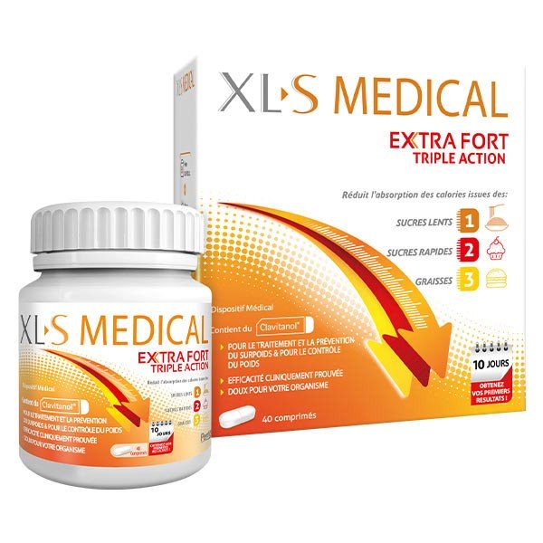 XLS Medical Extra-Fort Aide à la Perte de Poids 40 Comprimés
