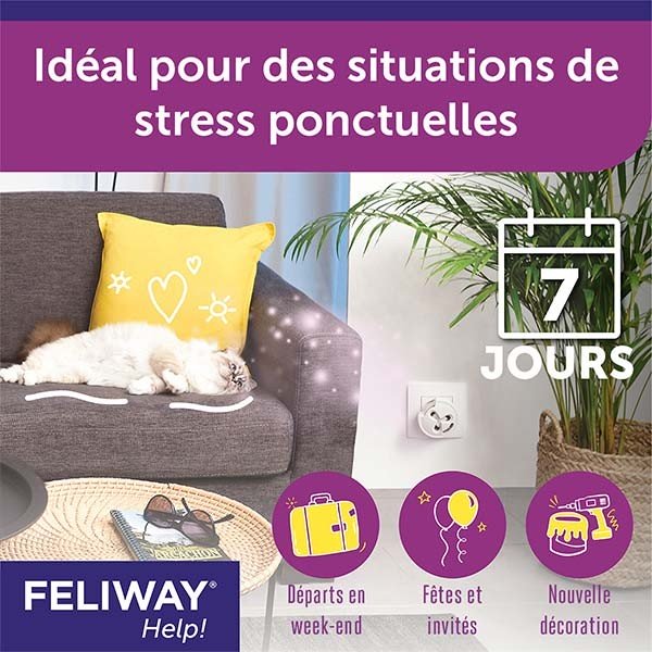 FELIWAY Help! Kit complet - Anti-stress pour ponctuel 7 jours