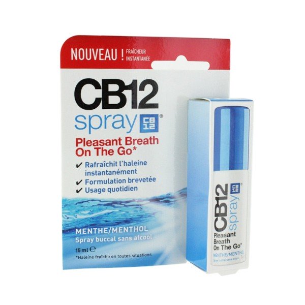 CB12 Spray Menthe-Menthol Sans Alcool 15ml
