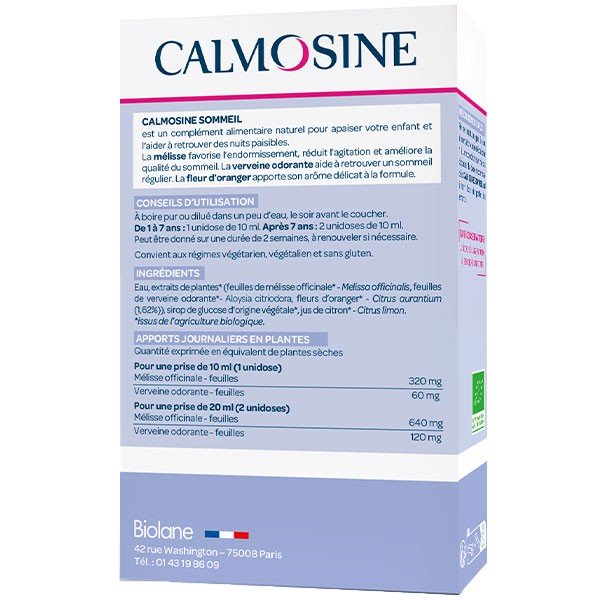 Calmosine Sommeil Bio 14 dosettes