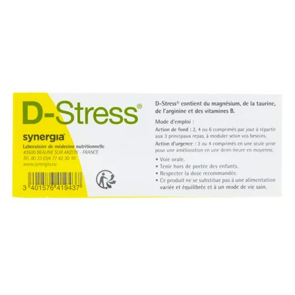 D Stress Synergia 80 comprimés, Atida