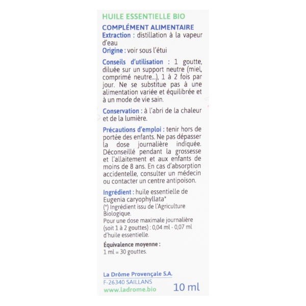 Clou de girofle : antiseptique et anesthésique naturel - Herbier – Ladrôme  Laboratoire