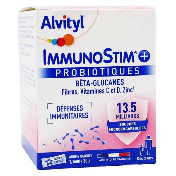 Alvityl ImmunoStim+ Probiotiques 30 sachets