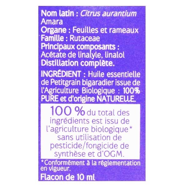 Huile essentielle de Petit grain bigaradier BIO Naturactive, flacon de 10 ml