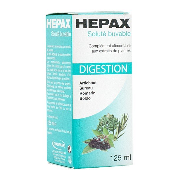 Hepax Solution Buvable Digestion 125ml
